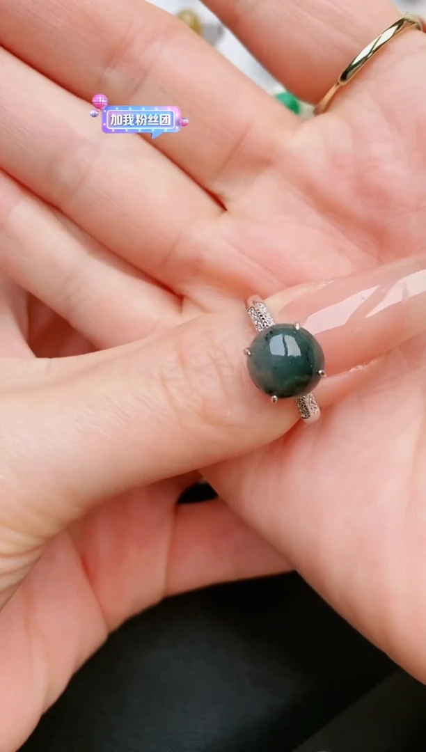 【闪购商品】翡翠戒指银S925镶嵌....