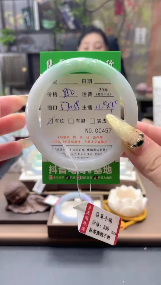 未镶嵌手镯翡翠00457****
