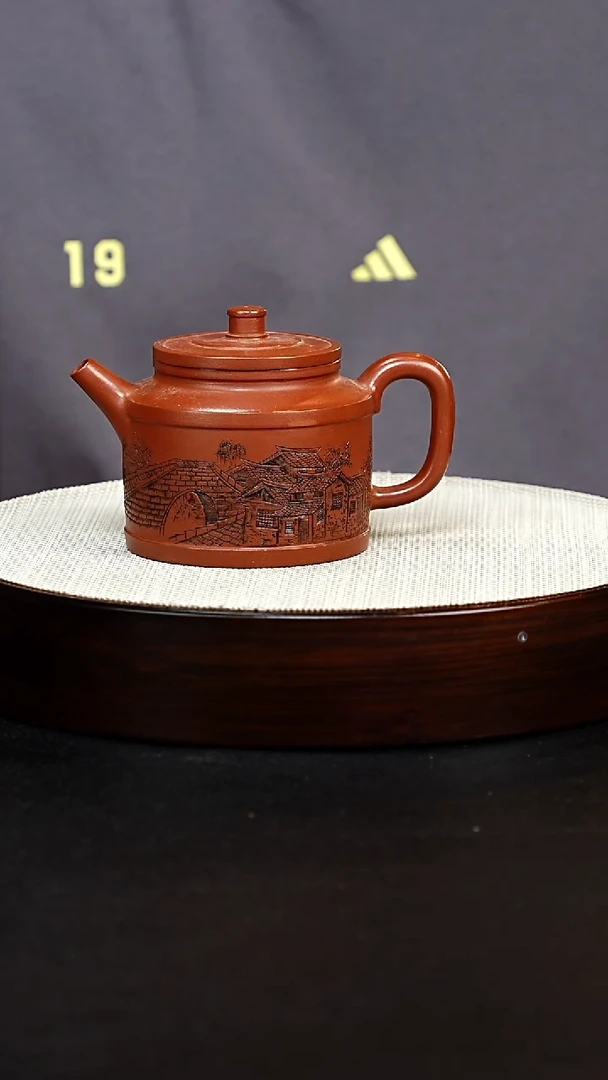 茶壶紫砂紫砂壶红皮龙