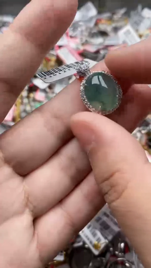 【闪购商品】翡翠戒指银S925镶嵌33333---9
