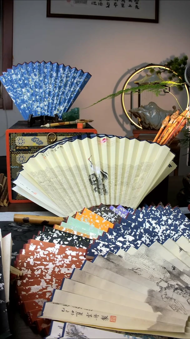 扇子手绘扇面  95  16  2.0