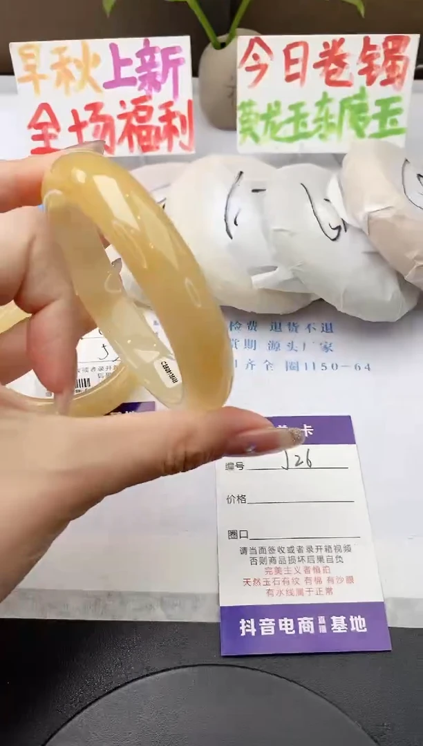 未镶嵌手镯石英质玉j26-HB多样性发货62+