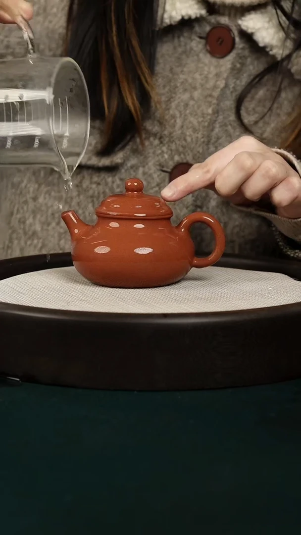 【闪购商品】紫砂茶壶微瑕红降坡容天壶