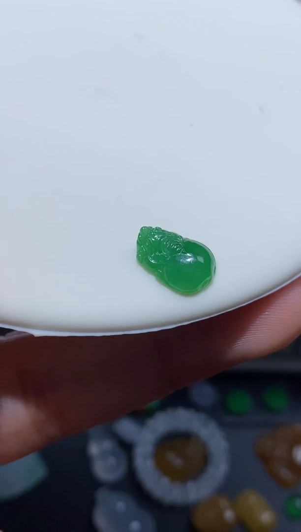 未镶嵌定制翡翠貔貅10.8*7.7*3.8