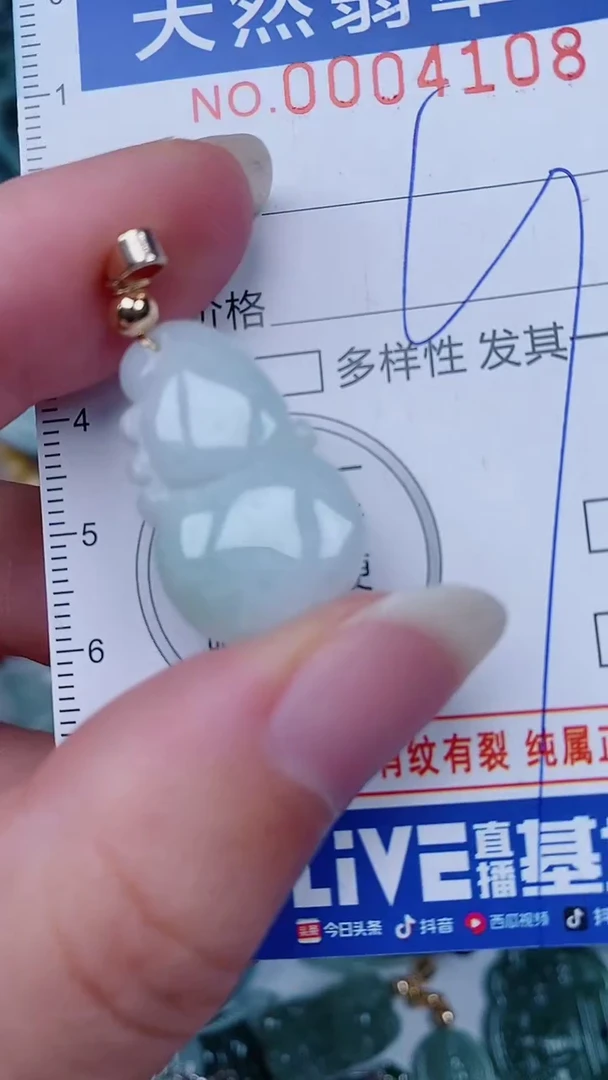 翡翠未镶嵌颈饰00004108