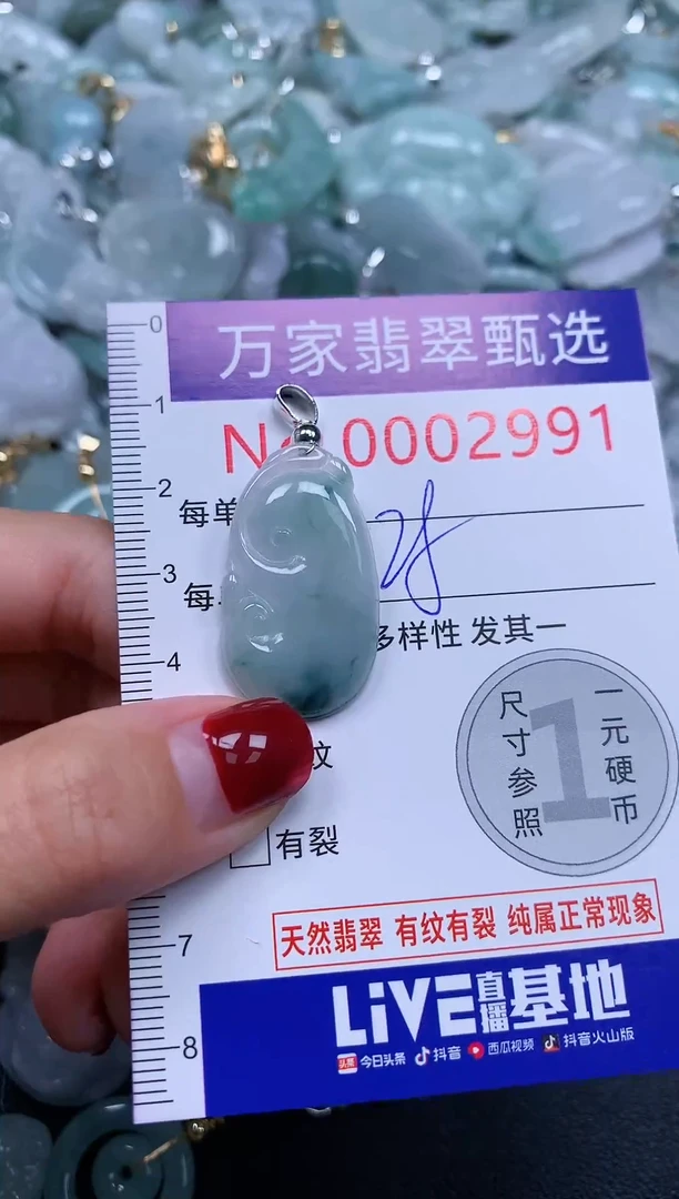 吊坠(不含链)未镶嵌翡翠2991