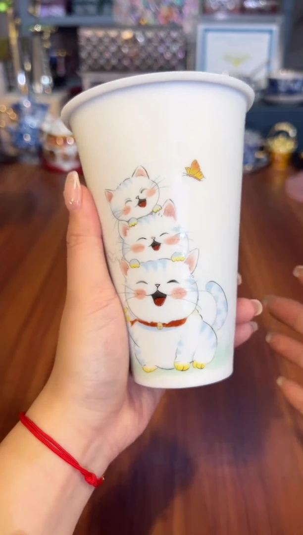 82卓见可乐杯（绿松石猫）