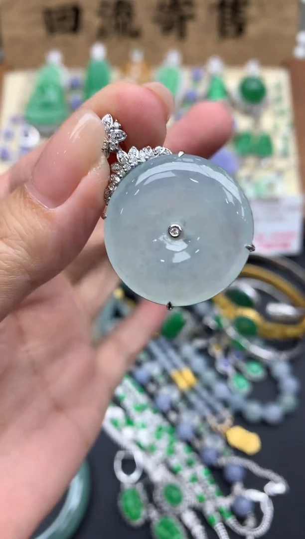 【闪购商品】翡翠颈饰18K金镶嵌488-中国好珍宝