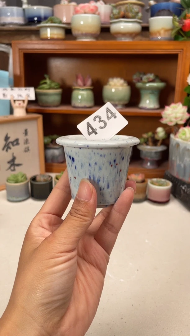 瓷片434知木小芳花盆