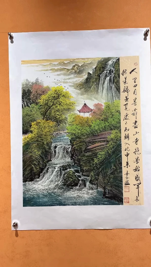 国画刘金玉教授亲笔手绘