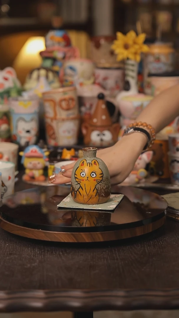 随机景德镇釉下彩绘设计师款式陶瓷