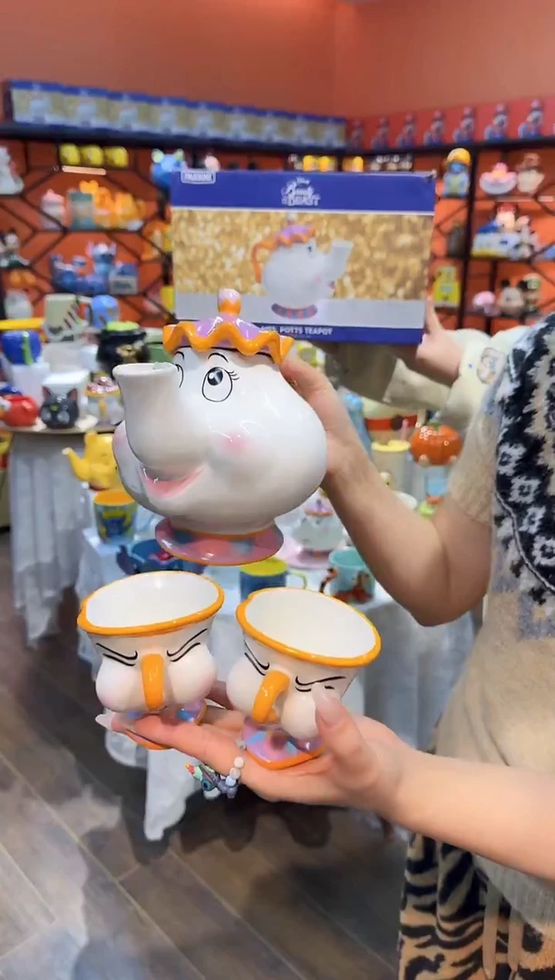 瓷片@@陶瓷茶壶太太一壶二杯