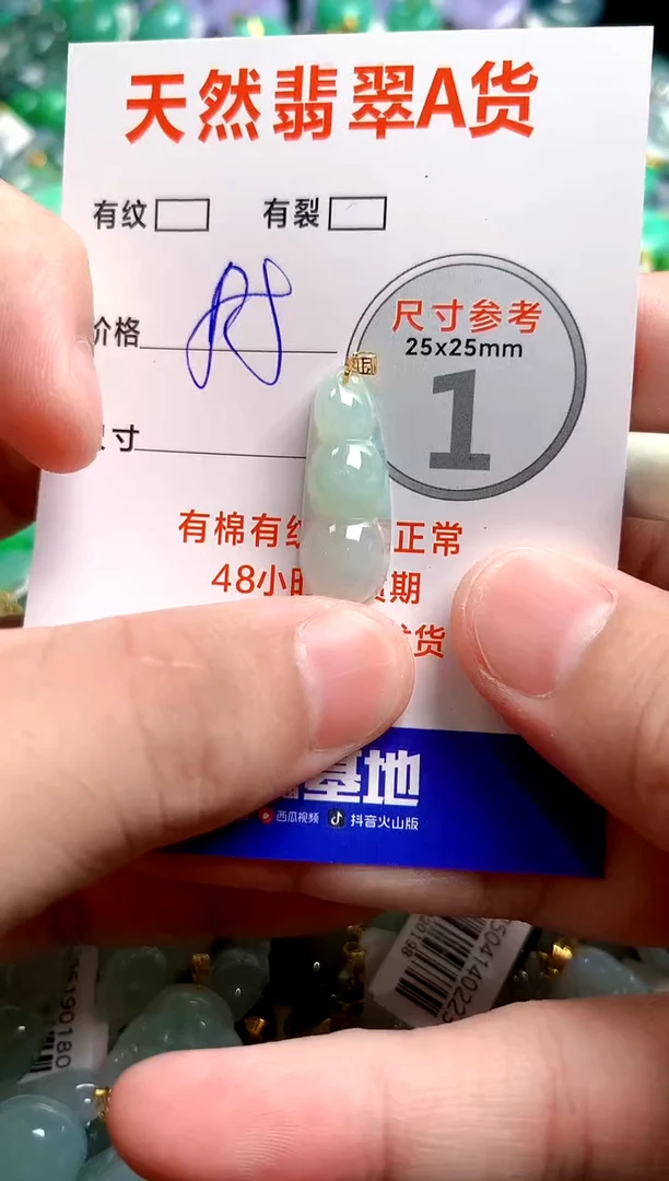 翡翠18K金镶嵌颈饰23002162