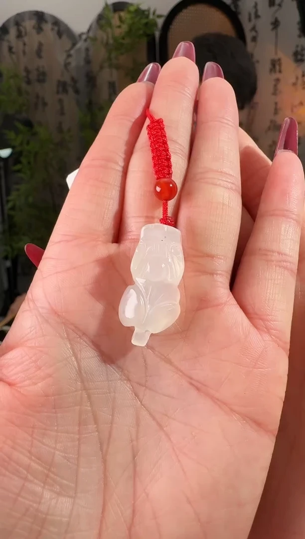 未镶嵌岫玉颈饰貔貅 手机链