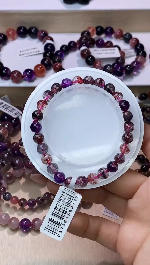 【闪购商品】水晶手链未镶嵌黑加仑超七单圈7m+