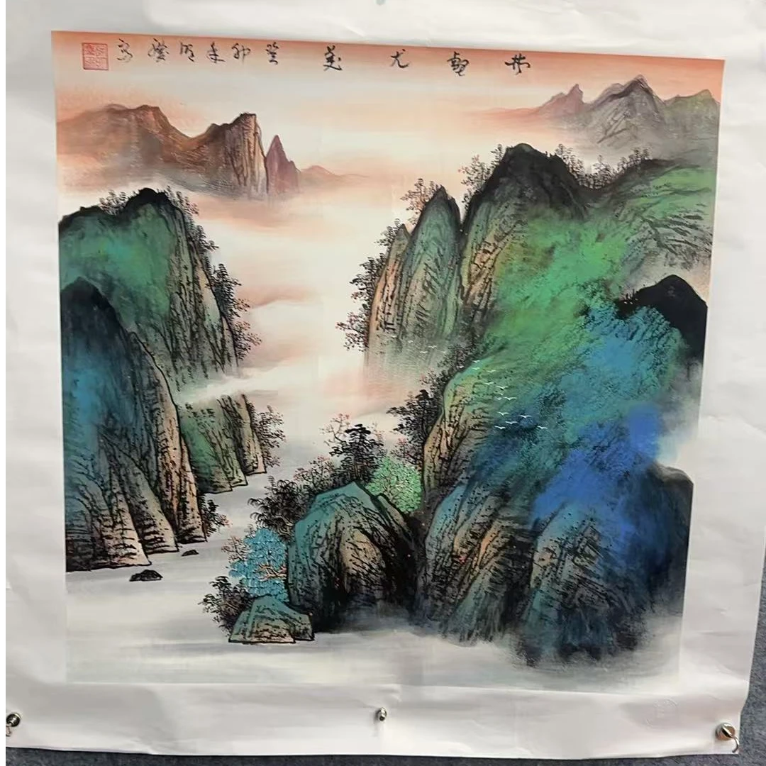 国画作品-徐明庆-斗方-林壑尤美