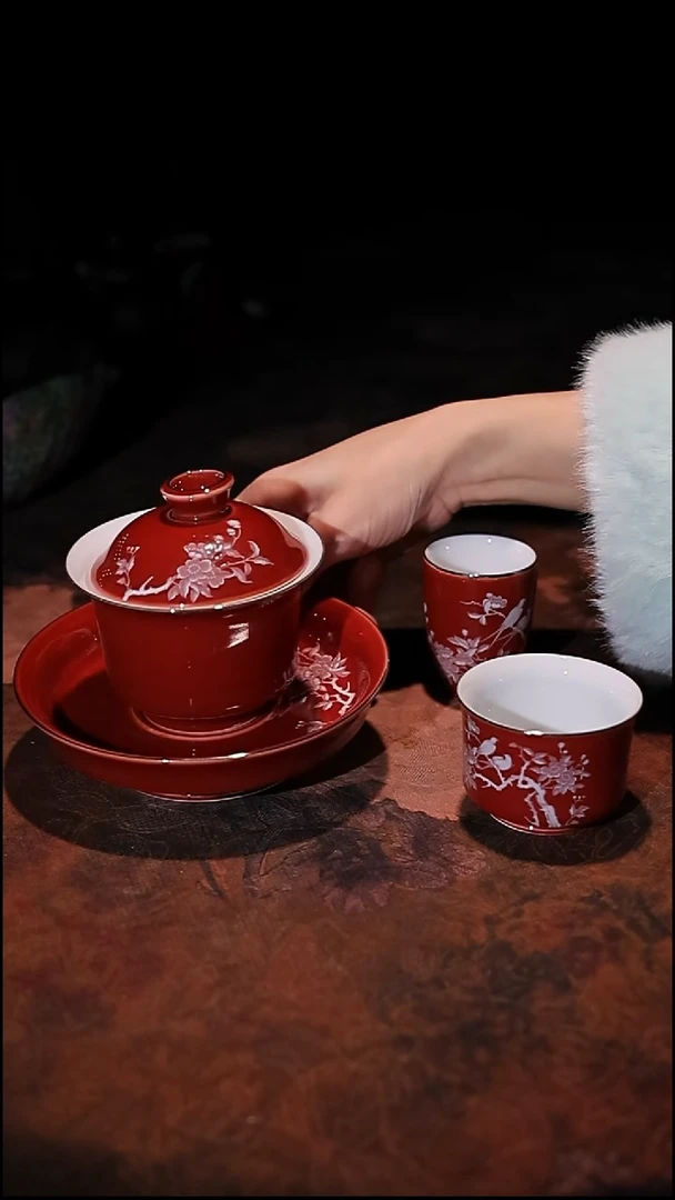 陶瓷茶具（无礼盒）@@A13835