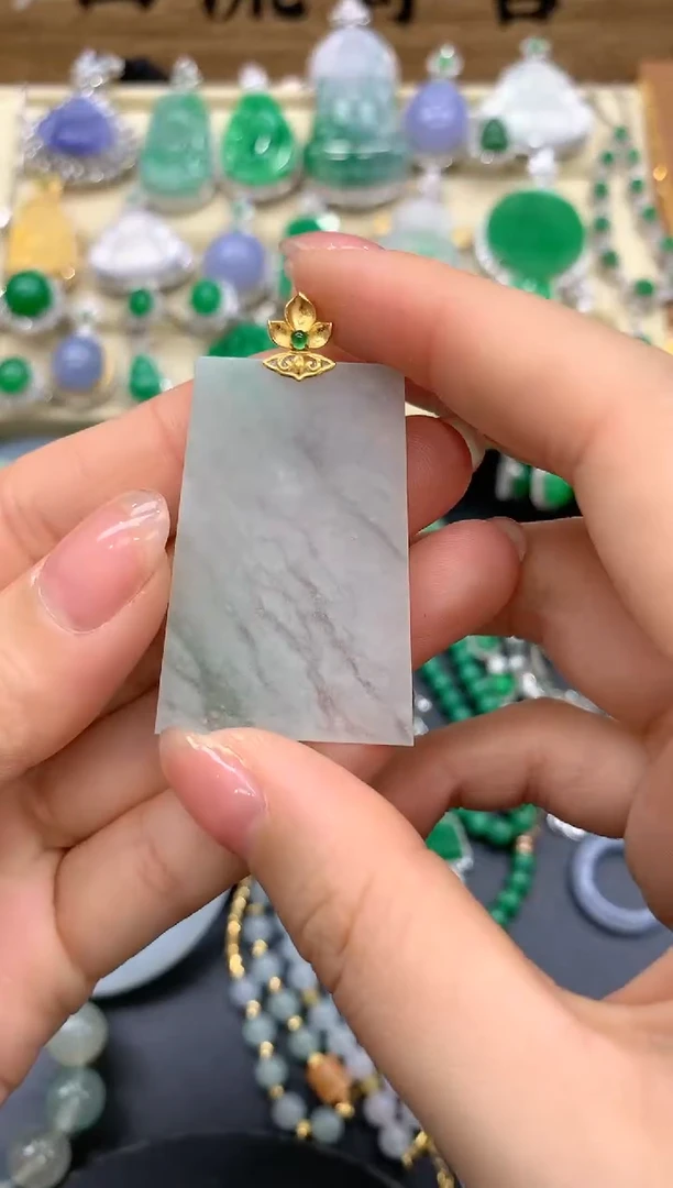 【闪购商品】翡翠颈饰18K金镶嵌138-中国好珍宝