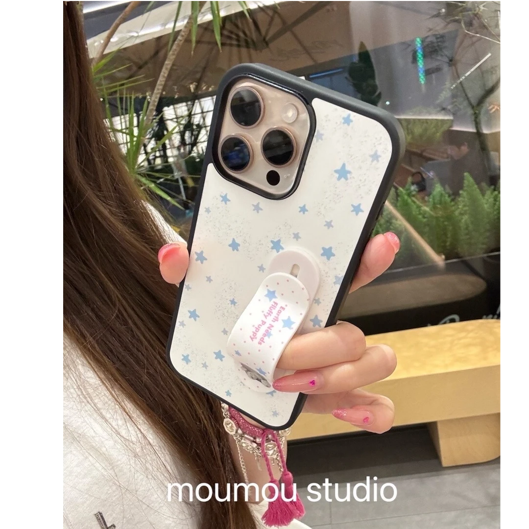 诚星泽蓝星星支架适用苹果16/15/14/13/12新款iPhone11手机壳XR女