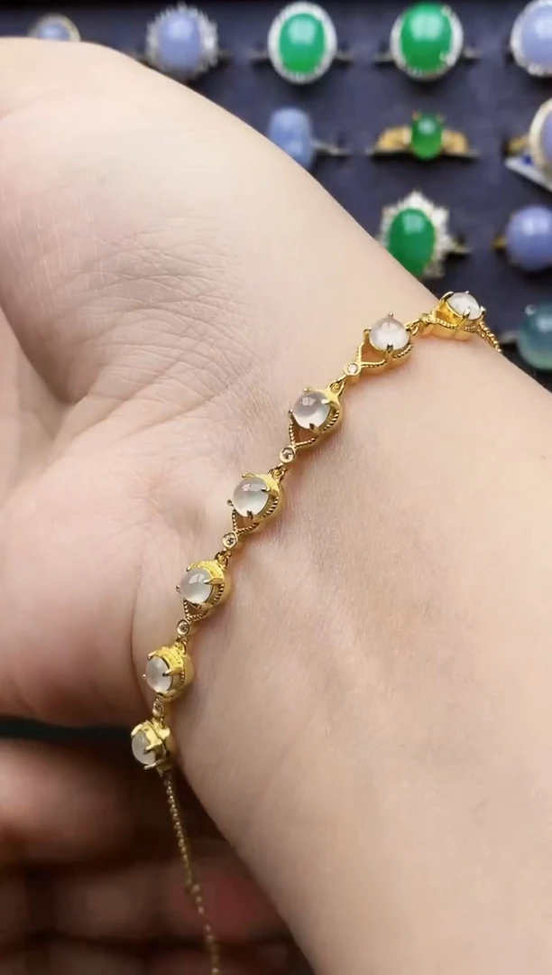 银S925镶嵌戒指翡翠1110