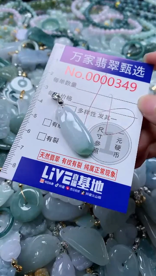 翡翠未镶嵌吊坠(不含链)349
