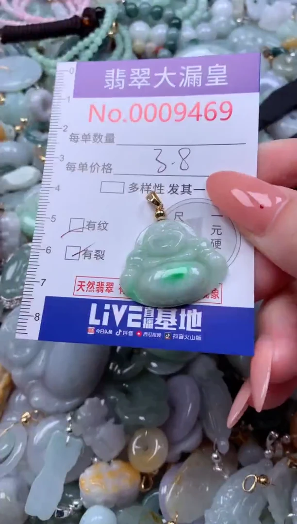 翡翠未镶嵌吊坠(不含链)9469