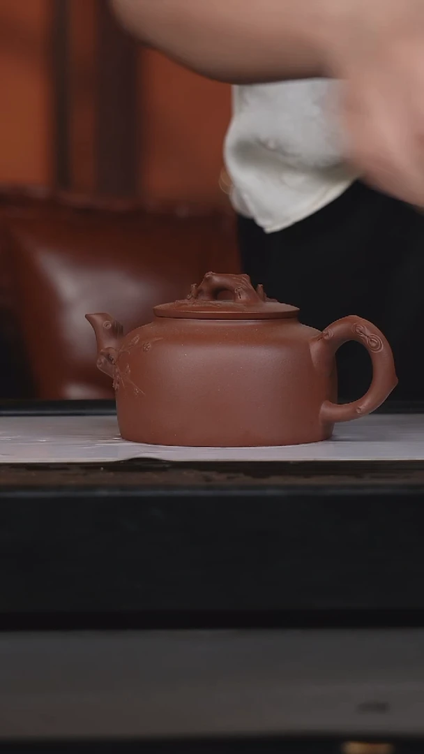 茶壶紫砂张建明底槽清梅香壶