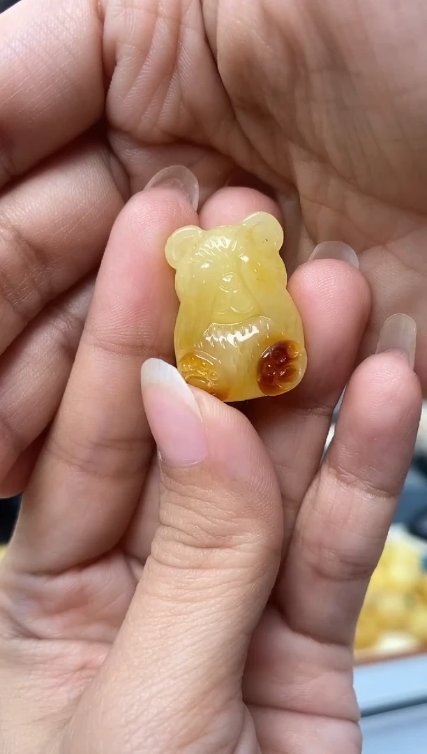 【闪购商品】琥珀裸石未镶嵌天然琥珀蜜蜡小熊