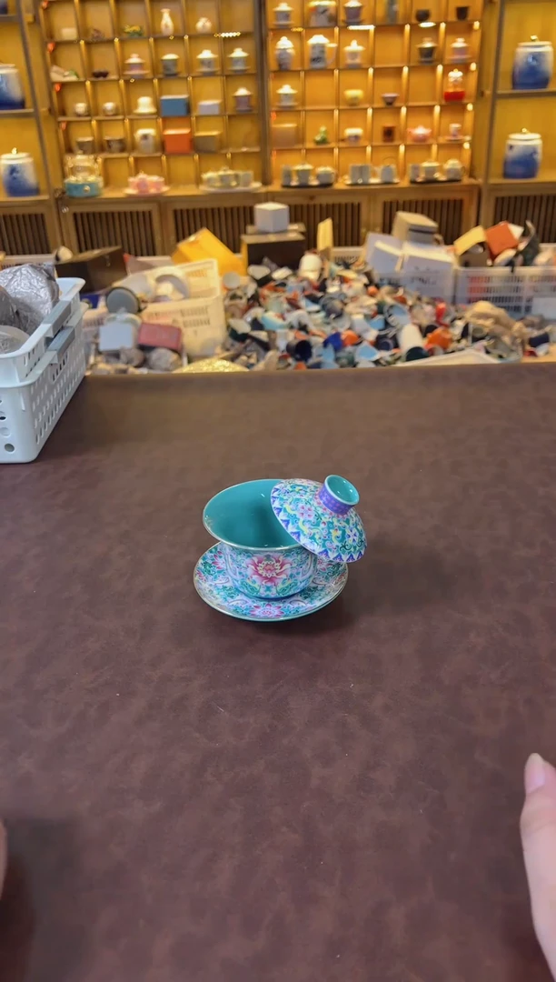 瓷片鸣盏茶具直播间啊