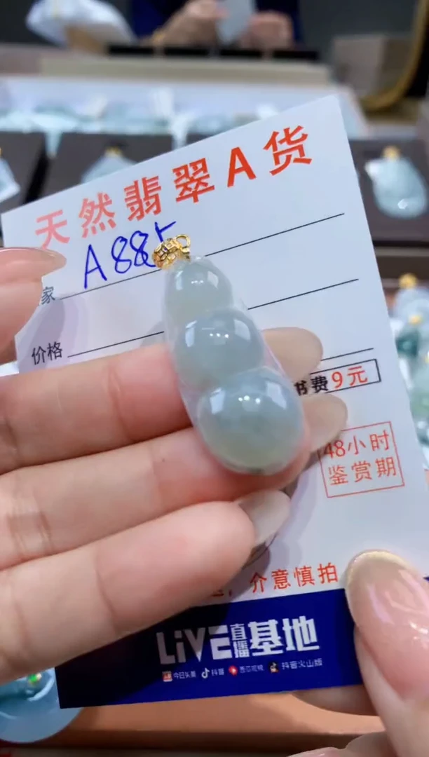 颈饰未镶嵌翡翠天然缅甸翡翠A货挂件