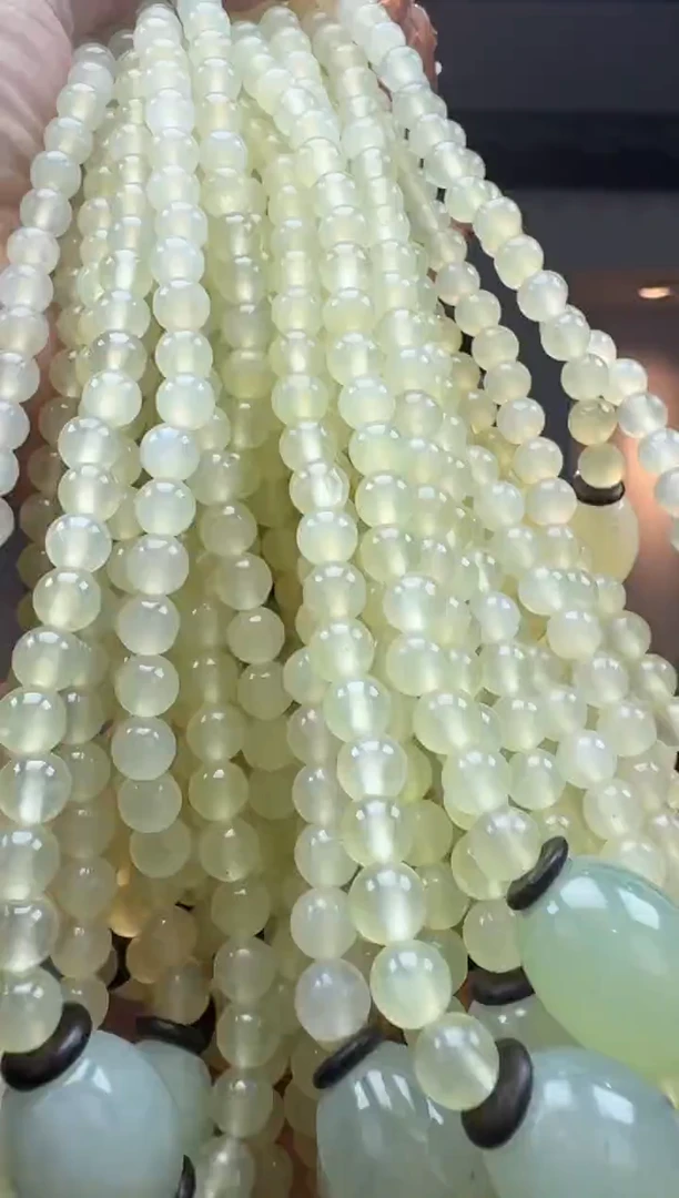 【闪购商品】岫玉颈饰未镶嵌蜂蜜水妈妈链