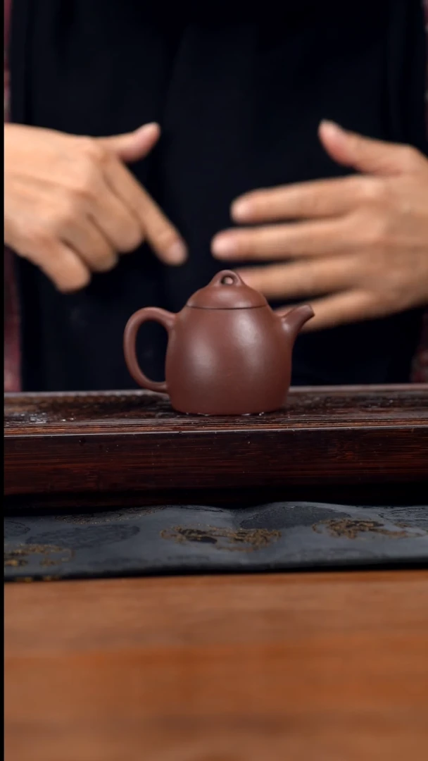 【闪购商品】紫砂茶壶145cc黄龙山原矿紫泥秦权23