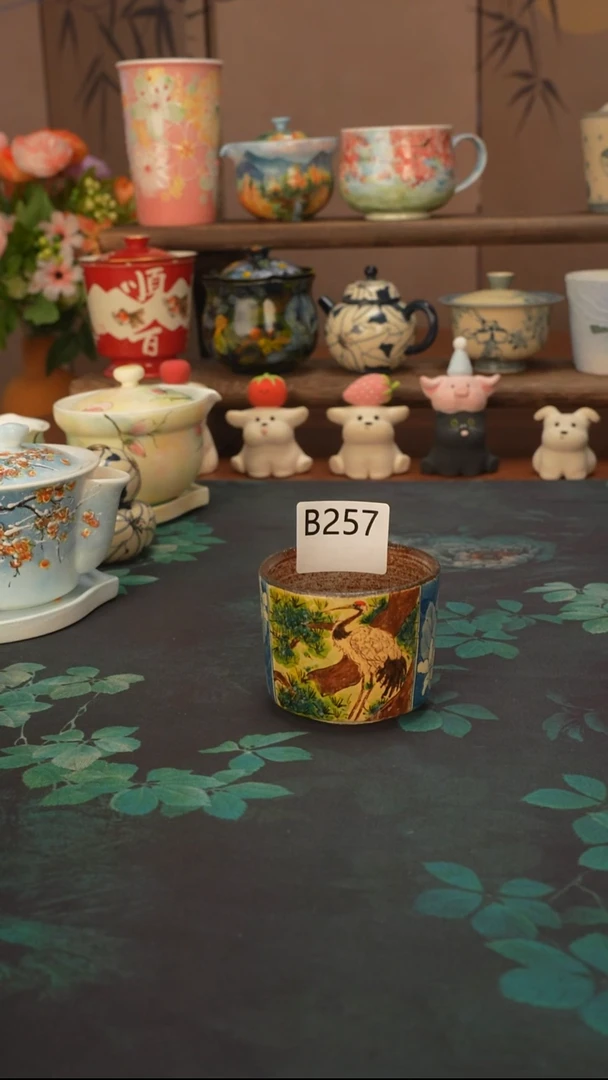 迷糊  白鹤紫砂主人杯257