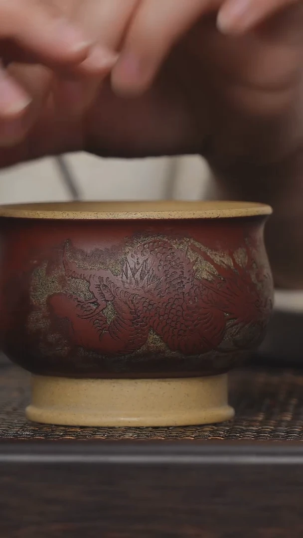 【闪购商品】紫砂茶杯非遗茶器-龙将军