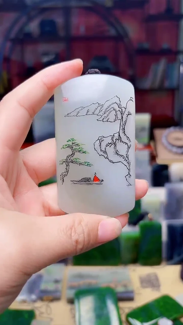 和田玉未镶嵌挂件83