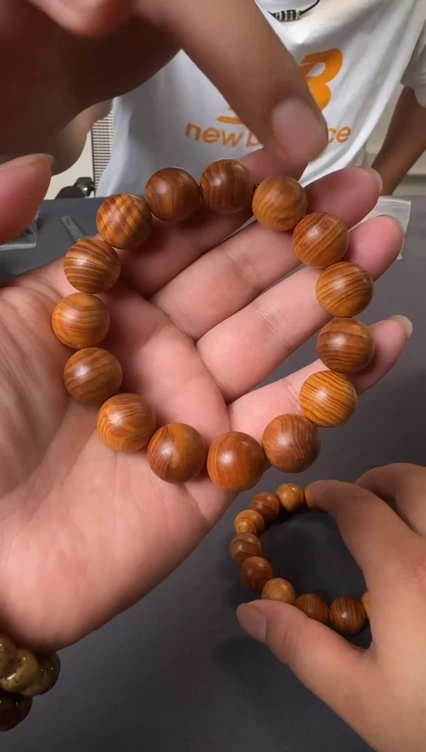 柏木（崖柏）手串/手链满水波虎皮纹太行崖柏手串
