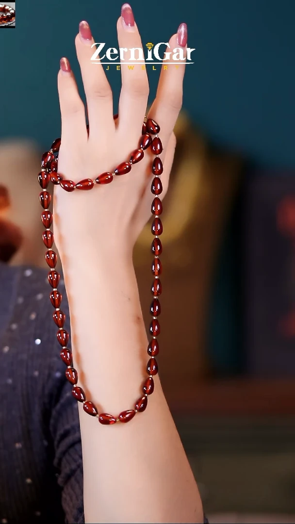 【闪购商品】琥珀颈饰未镶嵌天然琥珀两件套