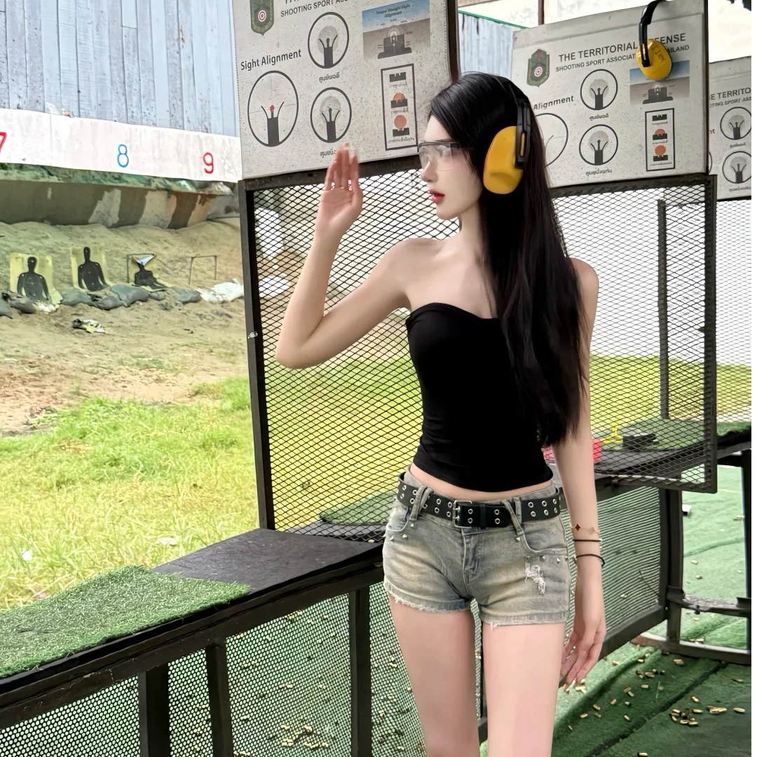 2025夏季新款时尚打底吊带背心气质显瘦性感辣妹美背吊带黑色洋气