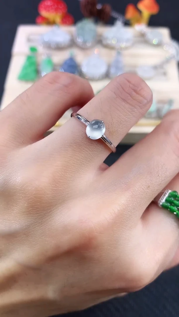 18K金镶嵌戒指翡翠19|1500