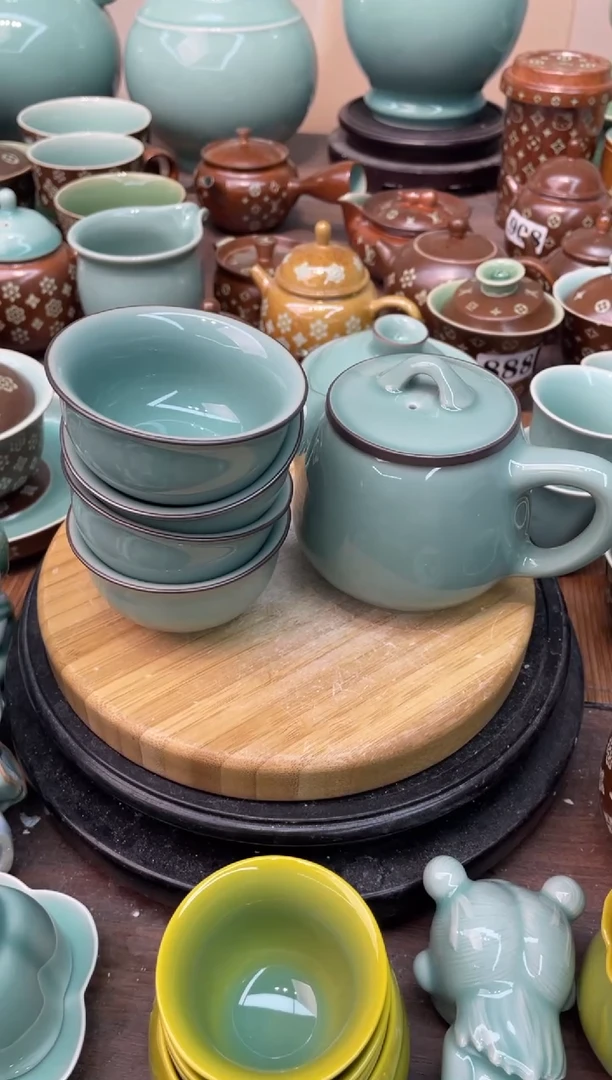 慧仙青瓷1壶4杯  源头厂家特价福利