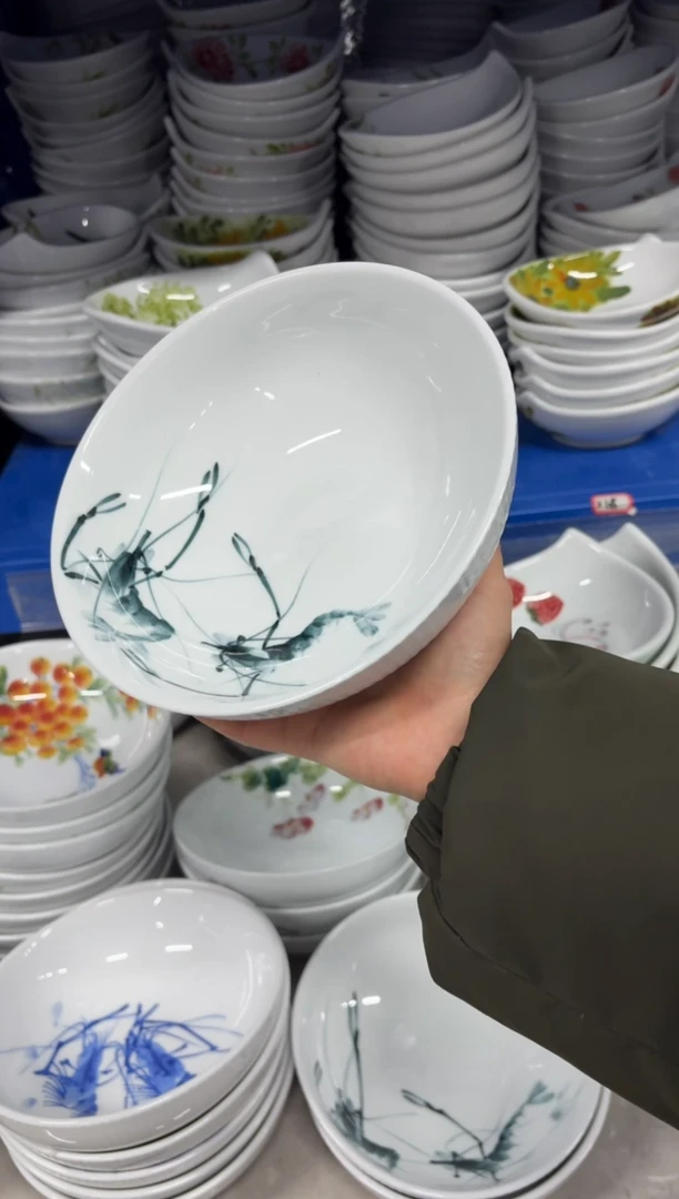 景德镇高温陶瓷食品级手绘釉中彩-大胖碗