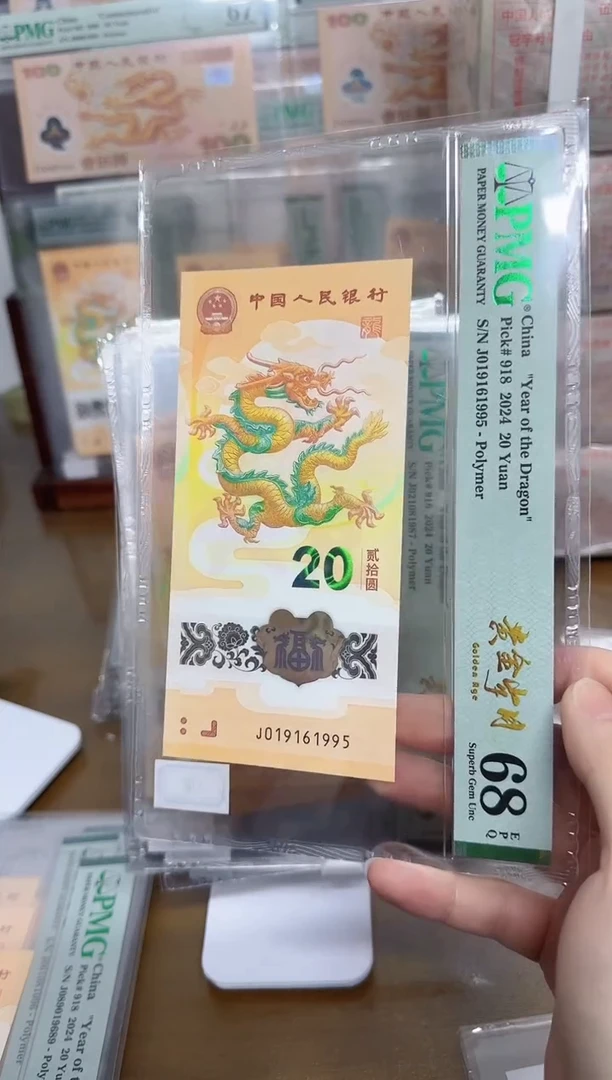 【闪购商品】塑料小龙钞黄金岁月年份号PNG68 1995