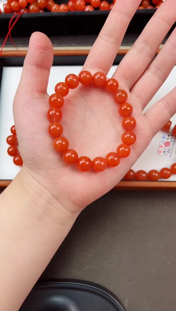 【闪购商品】南红玛瑙手串未镶嵌保山滴水洞亮光高品手串11+