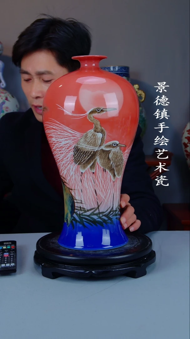 摆件陶瓷景德镇手工手绘陶瓷摆件32