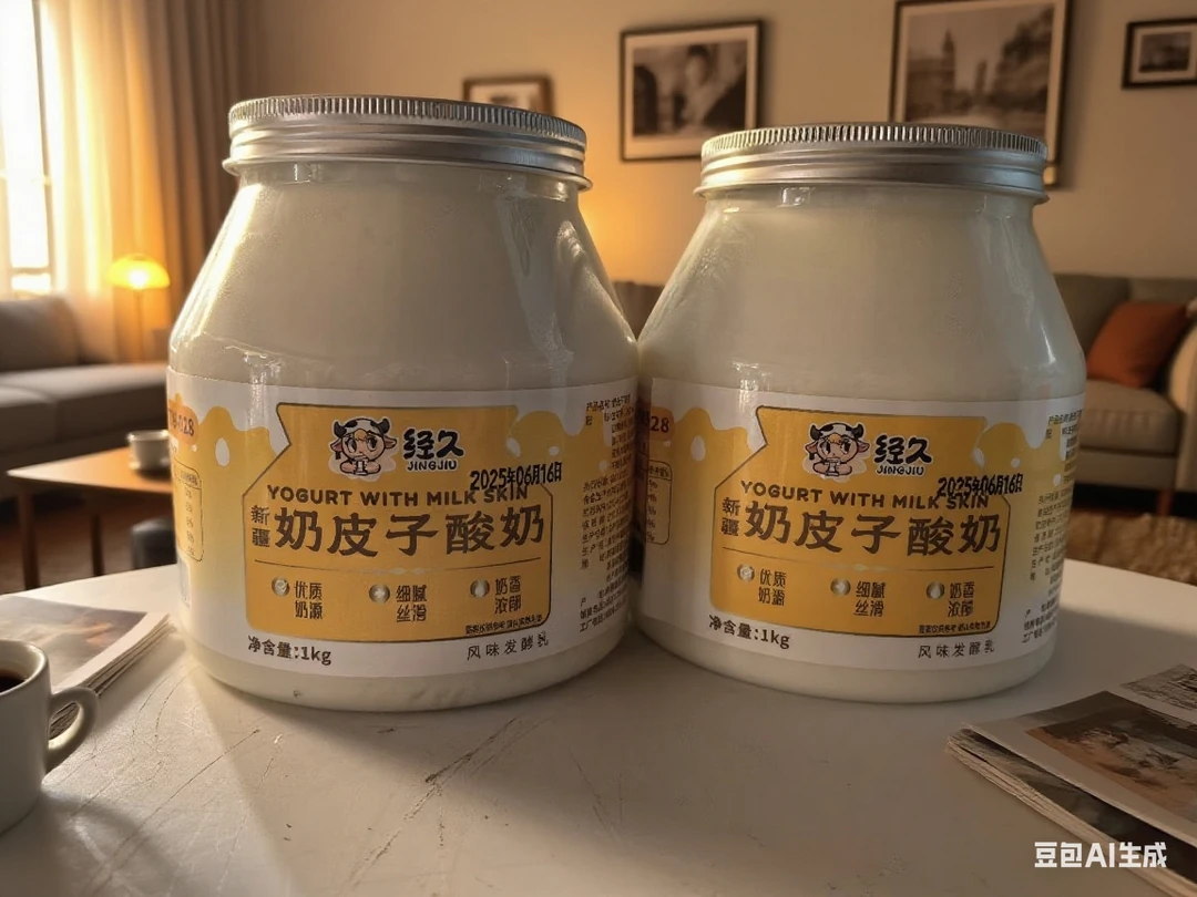 新疆经久奶皮子原味酸奶搭配组合水果捞网红酸奶老人小孩营养早餐