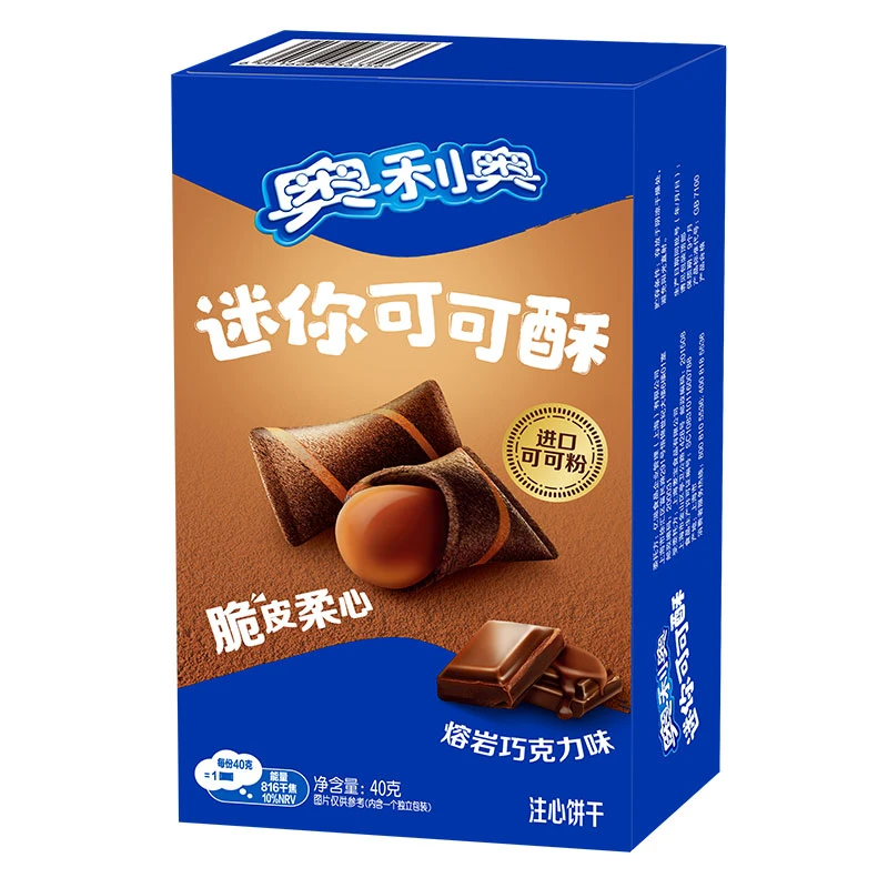 【饼干】奥利奥迷你可可酥熔岩巧克力味/盒