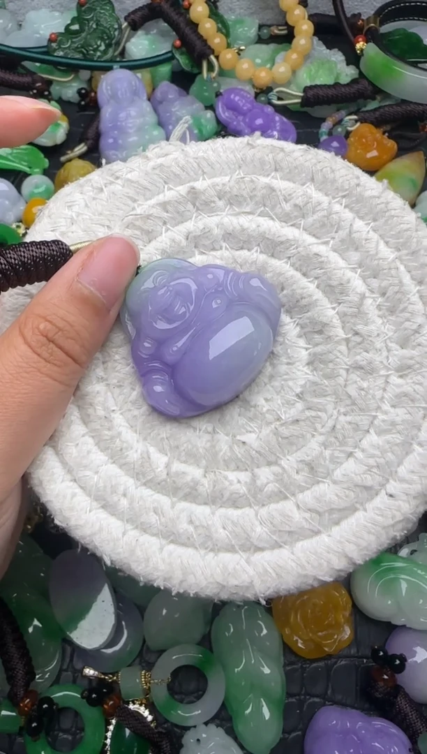 颈饰未镶嵌翡翠缅甸翡翠吊坠