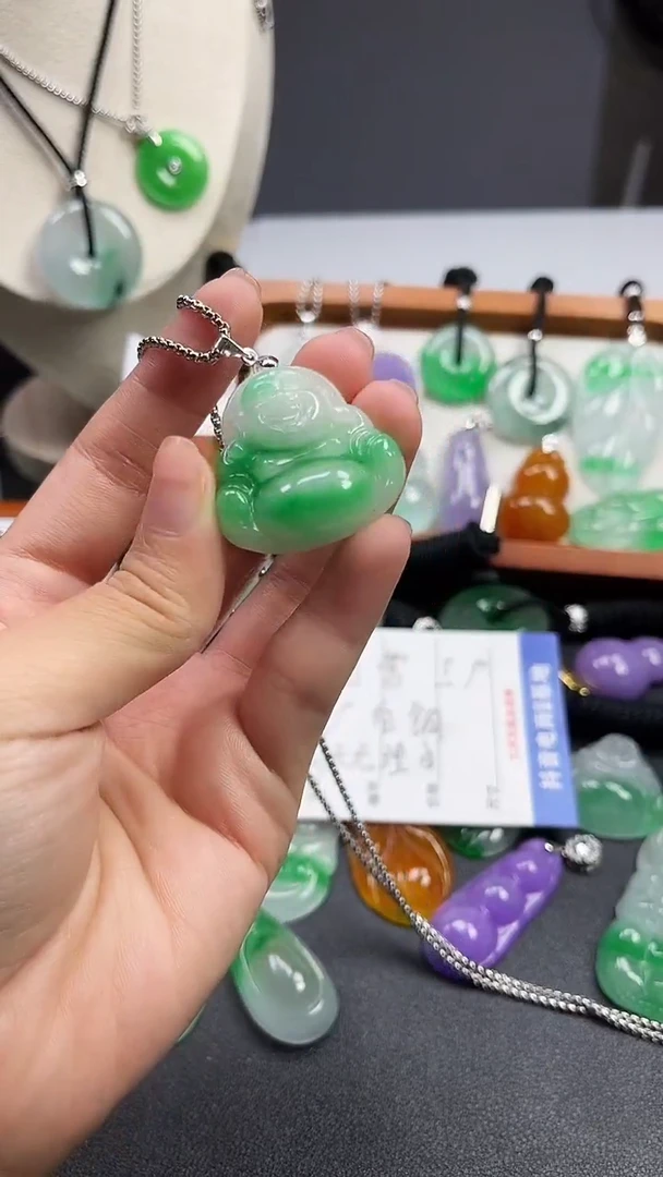 颈饰未镶嵌翡翠  所见即所得 一图一物