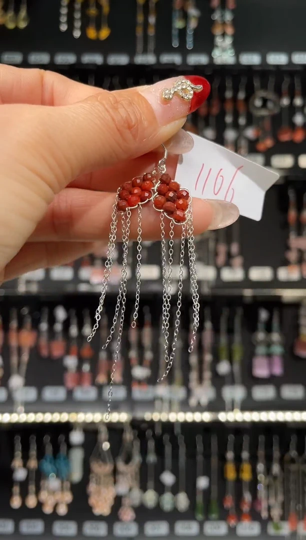 【闪购商品】紫晶耳饰银S925镶嵌喜欢拍