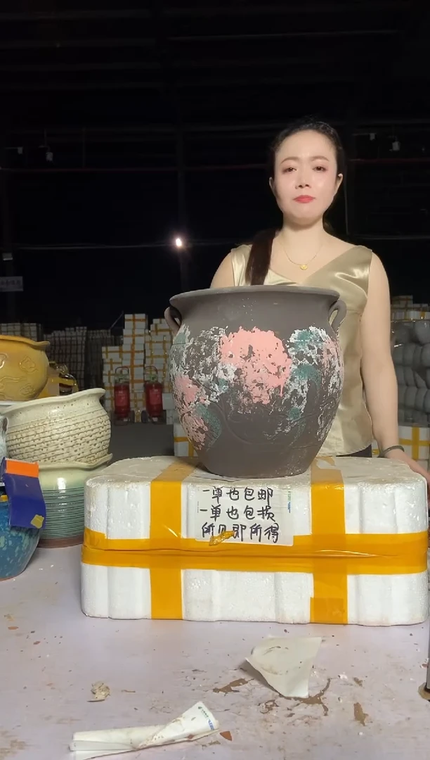 宜兴紫砂粗陶花盆25/25